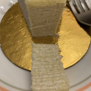 Anton - Inside of a vanilla Mille crepe cake - Bakeries Near Me - San Jose, California Anton - Inside of a vanilla Mille crepe cake - Bakeries Near Me - San Jose, California
