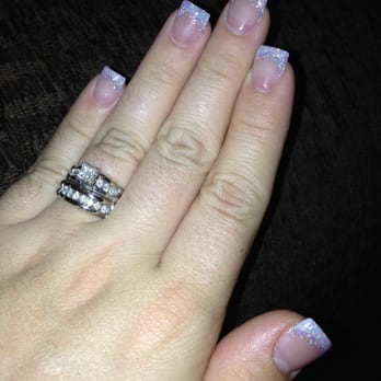 Nail Spa Plus - Light blue glitter designed by one of the manicurists at the nail spa plus - Nail Salons Near Me - San Diego, California Nail Spa Plus - Light blue glitter designed by one of the manicurists at the nail spa plus - Nail Salons Near Me - San Diego, California