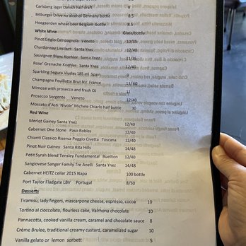 Osteria Grappolo - Menu - Italian Near Me - Solvang, California