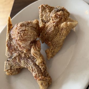 Cafe 209 - Fried pork chops side!  Perfectly fried and delish today! - Cafes Near Me - Augusta, Georgia