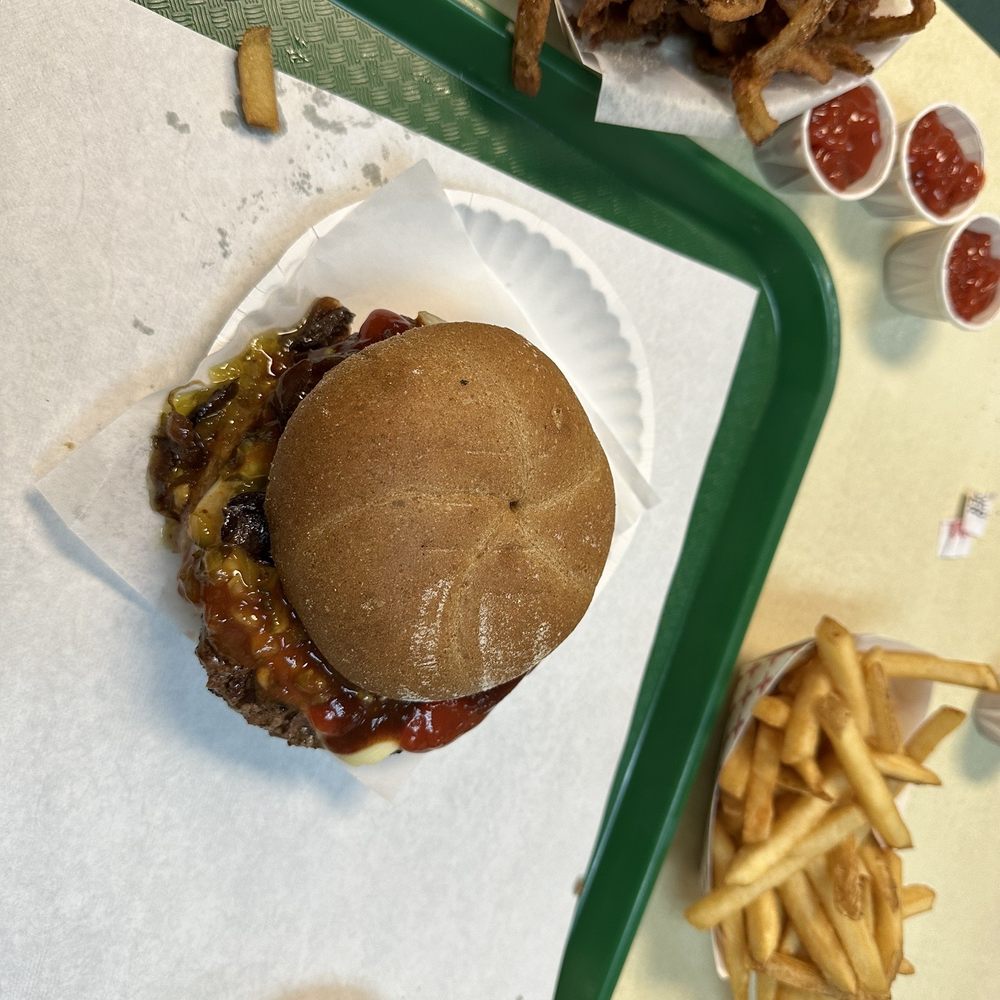 Char-Hut - Char-burger with cheese, Onion Rings and Fries - Burgers Near Me - Davie, Florida Char-Hut - Char-burger with cheese, Onion Rings and Fries - Burgers Near Me - Davie, Florida