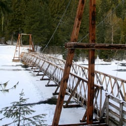 Jerry Johnson Hot Springs - The bridge over the Lochsa from Warm Springs parking