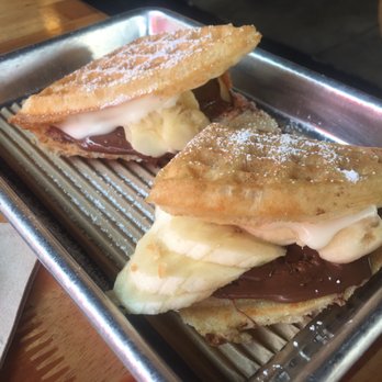 Bruxie - Nutella/banana waffle! - Sandwiches Near Me - Orange, California Bruxie - Nutella/banana waffle! - Sandwiches Near Me - Orange, California