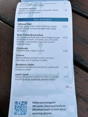 Menu photo 3 BluWater Bistro Seattle, WA