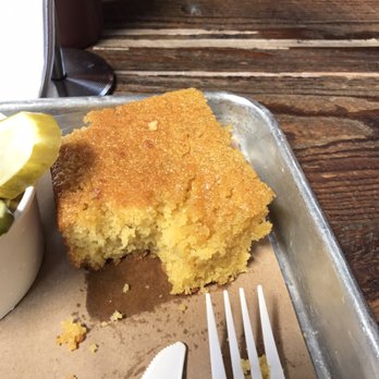 Hometown Bar-B-Que - Slice of cornbread - Barbeque Near Me - Brooklyn, New York Hometown Bar-B-Que - Slice of cornbread - Barbeque Near Me - Brooklyn, New York