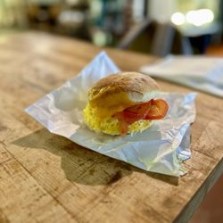 Vosen's Bread Paradise - Amazing, freshly made breakfast sandwich!