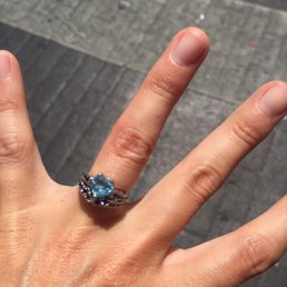 They fixed the size of my ring, replaced a missing stone & clean it without even mentioning it--& all we asked was to weld it back together. They fixed the size of my ring, replaced a missing stone & clean it without even mentioning it--& all we asked was to weld it back together.