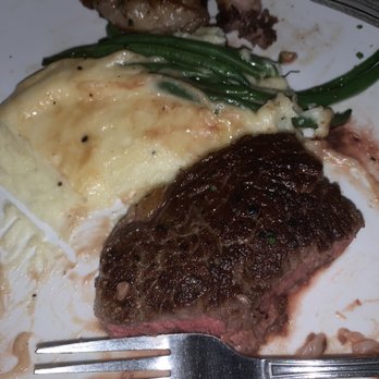 Southwood Kitchen - Special: boneless ribeye medium rare with duck fat mashed potatoes and fancy French green beans lol - Seafood Near Me - Daphne, Alabama