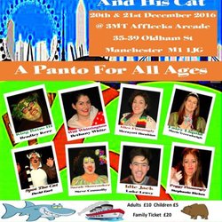 Magic 1152 Manchester - Book us for next year. A first family panto in the smallest studio theatre in Northern Quarter, Mcr.