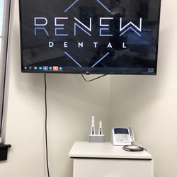 Renew Dental - The TV in room.