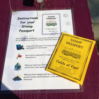 The Flower Fields - Kids have to find the yellow flags to fill their stamp passport. - Venues & Event Spaces Near Me - Carlsbad, California The Flower Fields - Kids have to find the yellow flags to fill their stamp passport. - Venues & Event Spaces Near Me - Carlsbad, California