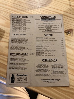 Menu photo 3 OHSO Brewery Phoenix, AZ