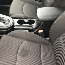Budget Car Rental - Stain on driver seat