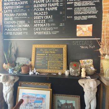 Devour Cafe - Partial menu these are the coffees and teas - Cafes Near Me - Dubuque, Iowa