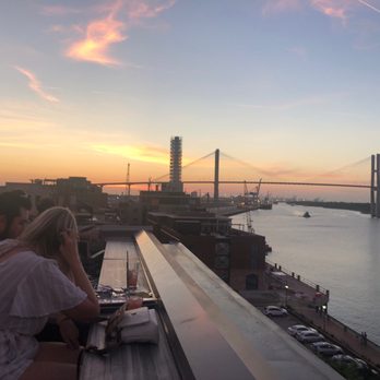 Top Deck Bar - Sunset from the Top Deck. A hidden gem in Savannah - New American Near Me - Savannah, Georgia Top Deck Bar - Sunset from the Top Deck. A hidden gem in Savannah - New American Near Me - Savannah, Georgia