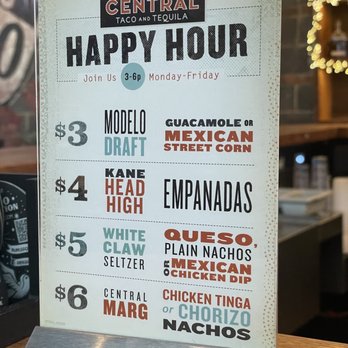 Central Taco and Tequila - Happiest hour - Tacos Near Me - Haddon Township, New Jersey