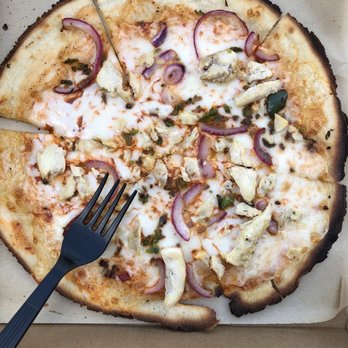 Your Pie Pizza - Clemson Downtown - Southern heat pizza with a gluten-free crust. Fork is added for size. - Pizza Near Me - Clemson, South Carolina Your Pie Pizza - Clemson Downtown - Southern heat pizza with a gluten-free crust. Fork is added for size. - Pizza Near Me - Clemson, South Carolina