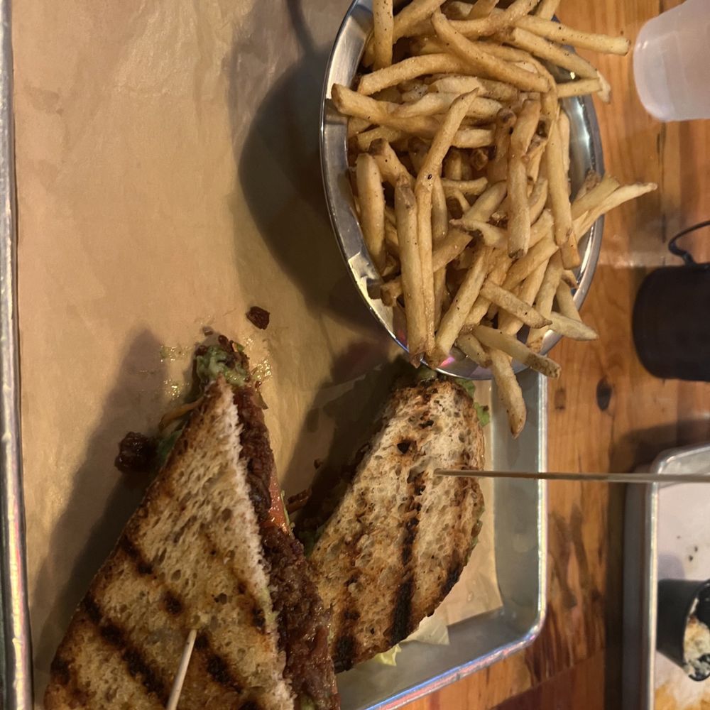 Squid Ink Eclectic Eats & Drinks - Avocado BLT with a side of fries. They are the best fries too!!!! - Gastropubs Near Me - Mobile, Alabama Squid Ink Eclectic Eats & Drinks - Avocado BLT with a side of fries. They are the best fries too!!!! - Gastropubs Near Me - Mobile, Alabama