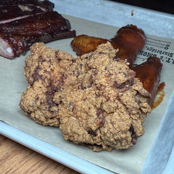 B.T.'s Smokehouse - Fried Chicken Thigh - Barbeque Near Me - Sturbridge, Massachusetts B.T.'s Smokehouse - Fried Chicken Thigh - Barbeque Near Me - Sturbridge, Massachusetts