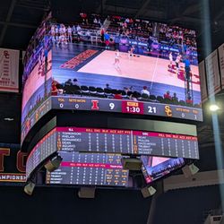 Galen Center - Live the score board