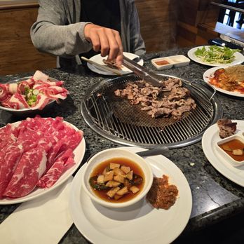 Bud Namu Korean BBQ - Beef brisket and marinated beef belly. - Barbeque Near Me - Los Angeles, California