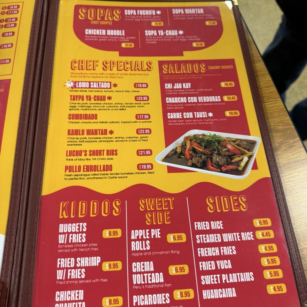 Chifa Ya Chau - Menu - Peruvian Near Me - Mt. Juliet, Tennessee Chifa Ya Chau - Menu - Peruvian Near Me - Mt. Juliet, Tennessee