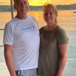 Timbers Resort - Beautiful sunset from the dock.