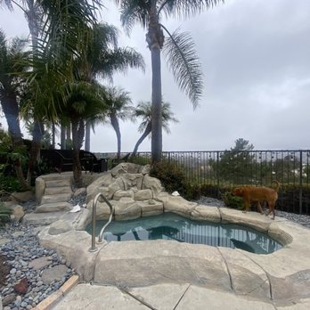 Tropical Rocks - Before - Pool & Hot Tub Service Near Me - San Clemente, California
