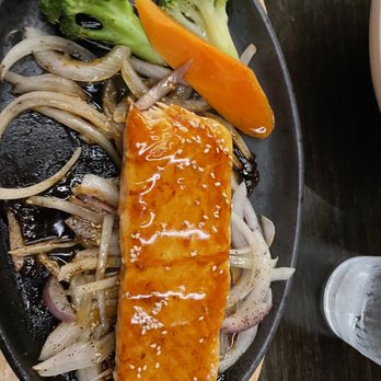 Wasabi - Teriyaki Salmon /rice - Sushi Bars Near Me - West Des Moines, Iowa