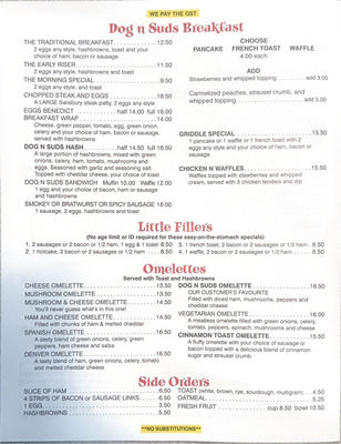 Menu photo 3 Dog 'n' Suds Restaurant Williams Lake, BC