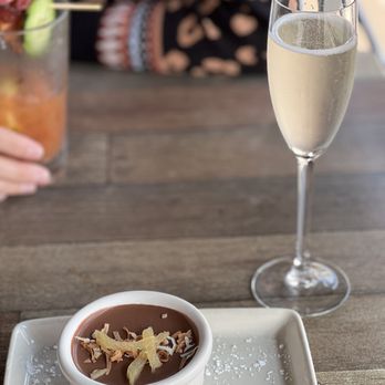 Adrift - Chocolate Coconut Mousse and Prosecco - Seafood Near Me - Anacortes, Washington Adrift - Chocolate Coconut Mousse and Prosecco - Seafood Near Me - Anacortes, Washington