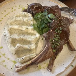 This is the lamp chop rich in flavor This is the lamp chop rich in flavor