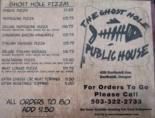 Menu photo 1 Ghost Hole Public House Garibaldi, OR Menu photo 1 Ghost Hole Public House Garibaldi, OR