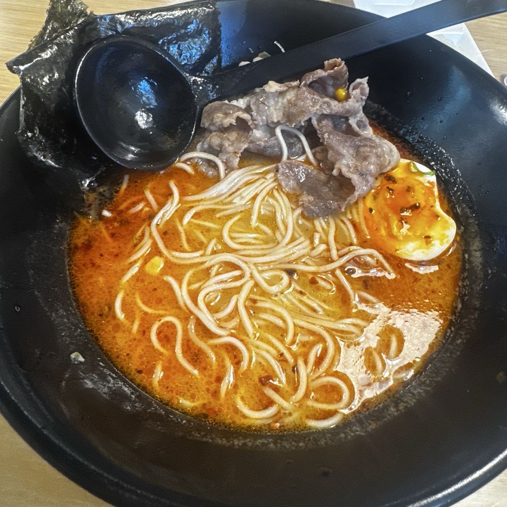 Spicy Tonkotsu Ramen with beef