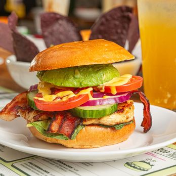 Bareburger - Bareburger's California Chix featuring our gluten-free grilled chicken on brioche bun - Burgers Near Me - Darien, Connecticut