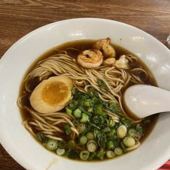 Kazan BBQ, Ramen, & Bar - Shoyu ramen with soft boiled egg, green onions and shrimp. - Ramen Near Me - Albany, New York Kazan BBQ, Ramen, & Bar - Shoyu ramen with soft boiled egg, green onions and shrimp. - Ramen Near Me - Albany, New York