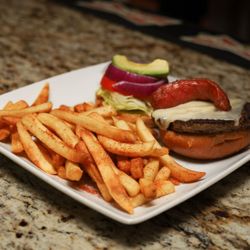 Bella Green Latin Sport Bar & Grill - Our BELLA GREEN burger!