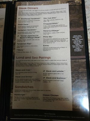 Menu photo 3 T&T Steakhouse Niagara, WI Menu photo 3 T&T Steakhouse Niagara, WI