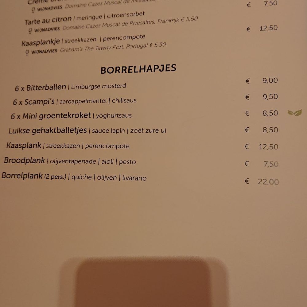 Restaurant Derlon - Menu - Modern European Near Me - Maastricht, LI