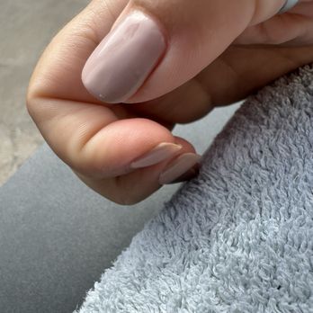 J's Nails and Spa - Clumpy uneven nail color - Nail Salons Near Me - Vista, California
