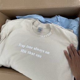 T shirts I had designed.