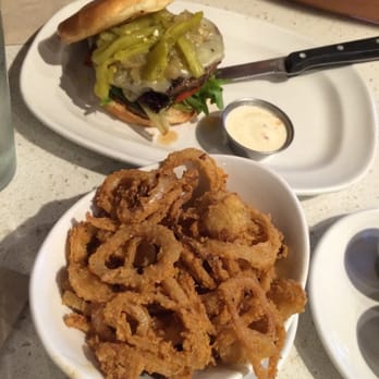 The Counter - 1/3 lb. patty, spicy jalapeño jack with a bunch of toppings and a side of onion strings ($13.50) - Burgers Near Me - Honolulu, Hawaii The Counter - 1/3 lb. patty, spicy jalapeño jack with a bunch of toppings and a side of onion strings ($13.50) - Burgers Near Me - Honolulu, Hawaii