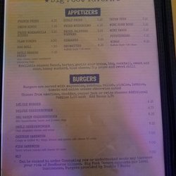 Bigfoot Tavern - Menu page 1