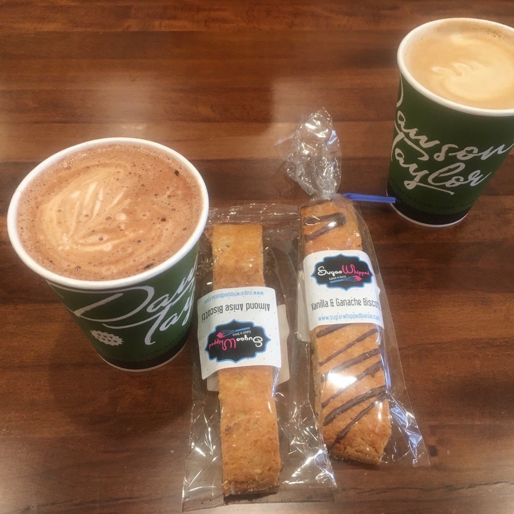 Dawson Taylor - Downtown - Mocha, latte and biscottis - Coffee & Tea Near Me - Boise, Idaho Dawson Taylor - Downtown - Mocha, latte and biscottis - Coffee & Tea Near Me - Boise, Idaho