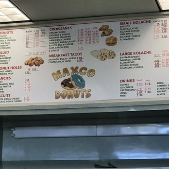 Maxco Donuts - Menu - Donuts Near Me - Houston, Texas Maxco Donuts - Menu - Donuts Near Me - Houston, Texas