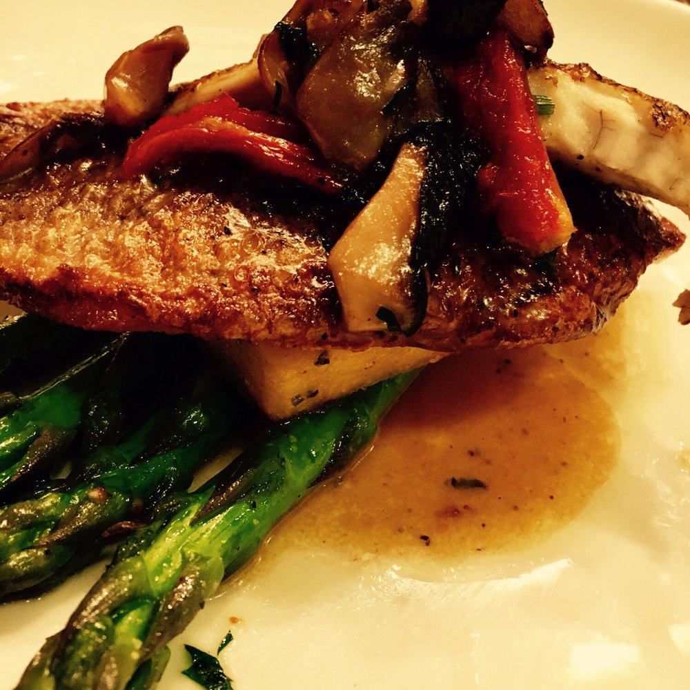 City Limits Diner - Ocean Heaven~ [Pan Seared Red Snapper/Shiitakes & Grilled Polenta] - Diners Near Me - White Plains, New York
