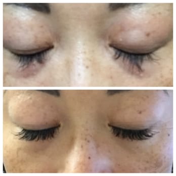 KariSue's Brow & Lash Studio - before- tattered 3D extensions from another salon- After- Fresh individual lashes from Kari Sue..... Love them!!!! - Eyelash Service Near Me - Oakdale, California KariSue's Brow & Lash Studio - before- tattered 3D extensions from another salon- After- Fresh individual lashes from Kari Sue..... Love them!!!! - Eyelash Service Near Me - Oakdale, California