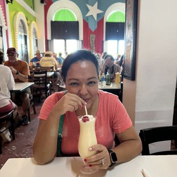 El Jibarito - The piña colada here is homemade...no store bought mix...absolutely delicious - Latin American Near Me - San Juan, Puerto Rico