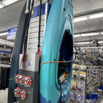 Big 5 Sporting Goods - kayaks are displayed on the wall for a hands-on comparison - Sporting Goods Near Me - San Bruno, California Big 5 Sporting Goods - kayaks are displayed on the wall for a hands-on comparison - Sporting Goods Near Me - San Bruno, California