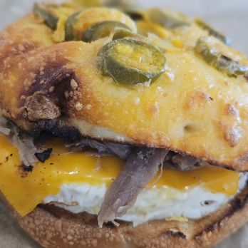 Einstein Bros. Bagels - Texas Brisket Signature Egg Sandwich - Sandwiches Near Me - Long Beach, California Einstein Bros. Bagels - Texas Brisket Signature Egg Sandwich - Sandwiches Near Me - Long Beach, California